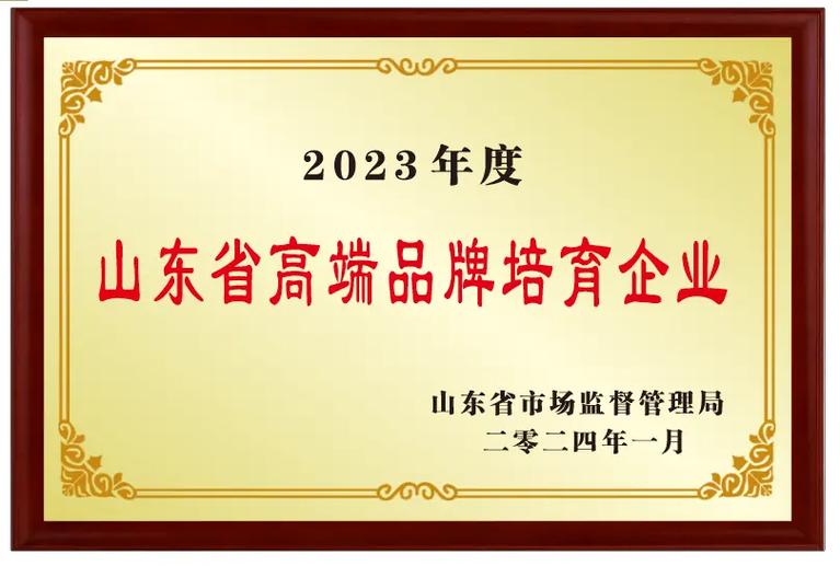 6.山东省高端品牌培育企业